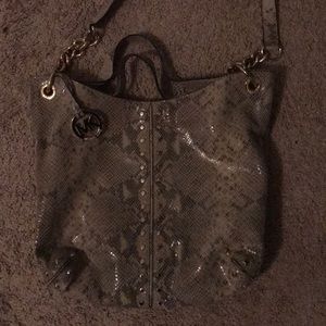 Michael kors snake print  handbag